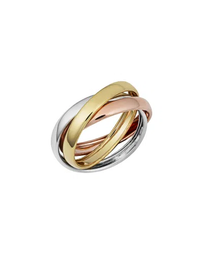 Italian Gold 14k  Tri-tone Rolling Ring
