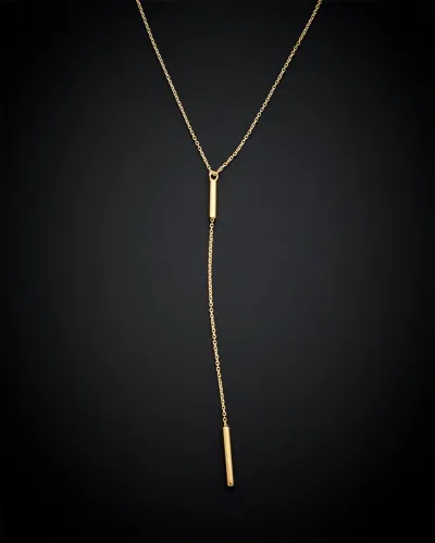 Italian Gold Tube Adjustable Necklace