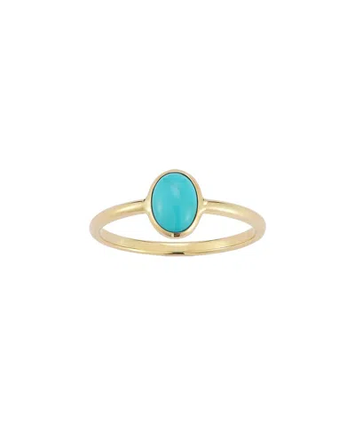 Italian Gold 14k  Turquoise Ring
