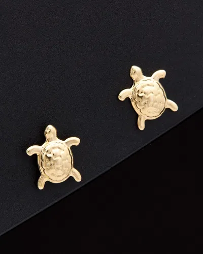 Italian Gold Turtle Studs
