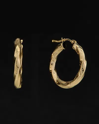 Italian Gold Twist Hoops