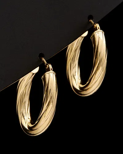 Italian Gold Twist Hoops