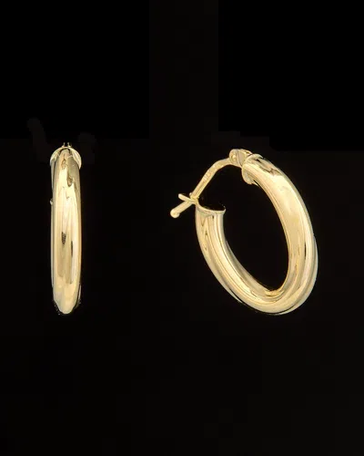 Italian Gold Twist Oval Hoops