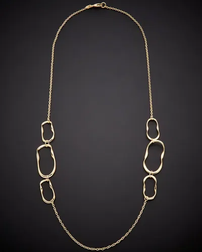Italian Gold Twist Station Necklace
