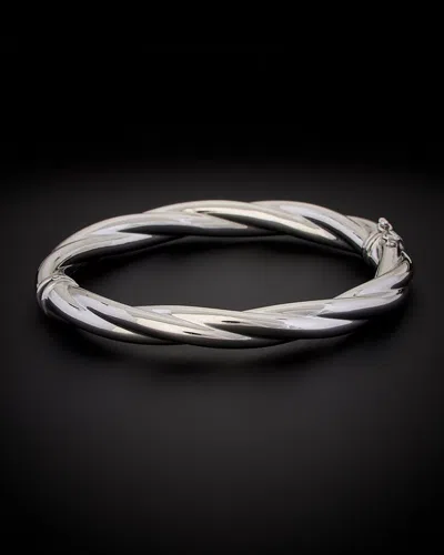 Italian Gold Twisted Bangle Bracelet