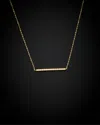 ITALIAN GOLD 14K ITALIAN GOLD TWISTED BAR NECKLACE