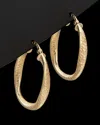 Italian Gold Twisted Hoops