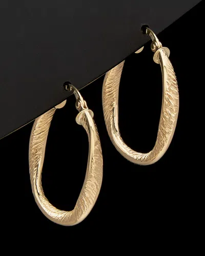 Italian Gold Twisted Hoops