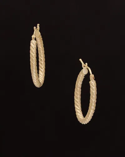 Italian Gold 14k  Twisted Hoops