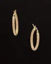 Italian Gold 14k  Twisted Hoops