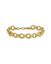 Italian Gold 14k  Twisted Link Bracelet