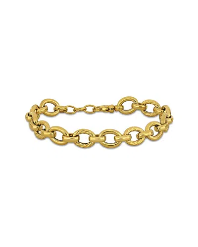 Italian Gold 14k  Twisted Link Bracelet