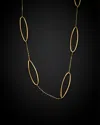 Italian Gold 14k  Twisted Station Necklace