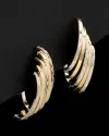 Italian Gold Two-tone 5-row Fancy Hoops
