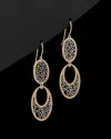Italian Gold Two-tone Filigree Drop Earrings