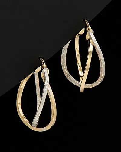 Italian Gold Two-tone Hoops