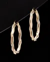 Italian Gold Two-tone Hoops