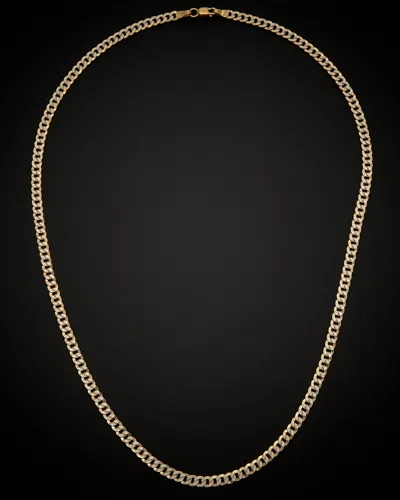 Italian Gold Two-tone Link Necklace
