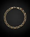 Italian Gold Two-tone Reversible Link Bracelet