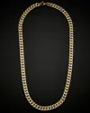 Italian Gold Two-tone Semi-solid Curb Link Necklace