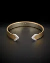 Italian Gold Two-tone Sparkle Mirror Cuff
