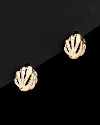 Italian Gold Two-tone Studs