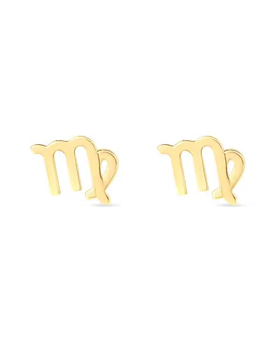 Italian Gold 14k  Virgo Earrings