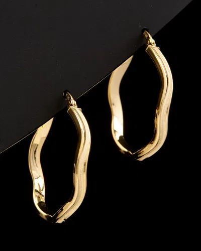 Italian Gold Wave Hoops