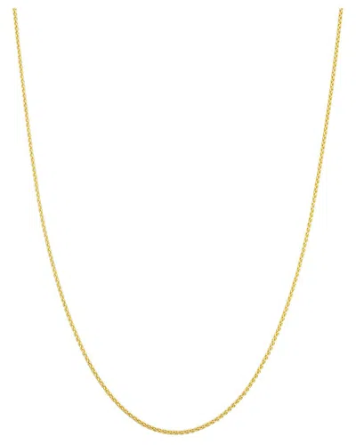 Italian Gold Wheat Chain Necklace