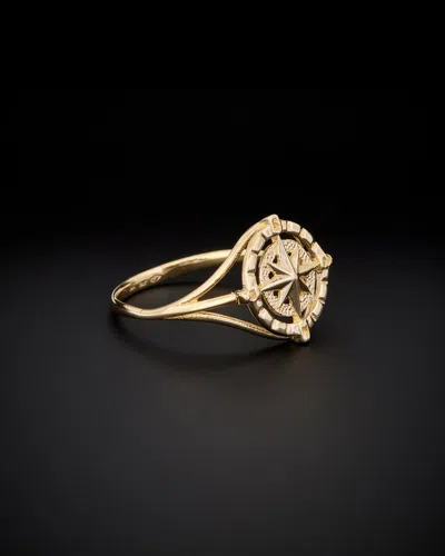 Italian Gold Windrose Ring