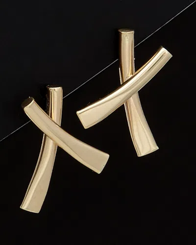 Italian Gold X Earrings