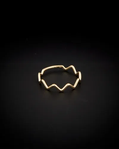 Italian Gold Zigzag Ring In Gold