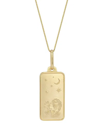 Italian Gold 14k  Zodiac Pendant Necklace