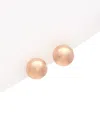 Italian Gold 14k Italian Rose Gold Ball Studs