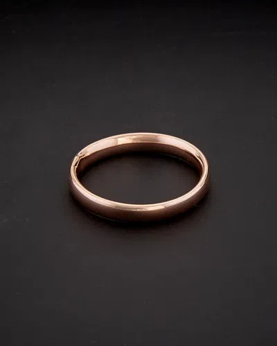 Italian Gold 14k Italian Rose Gold Band Ring In Transparent