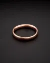 Italian Gold 14k Italian Rose Gold Band Ring