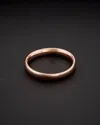 Italian Gold 14k Italian Rose Gold Band Ring