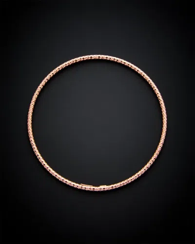 Italian Gold 14k Italian Rose Gold Bangle Bracelet