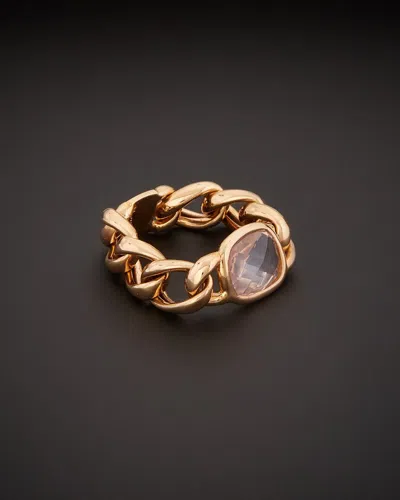 Italian Gold 14k Italian Rose Gold Chain Ring