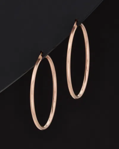 Italian Gold 14k Italian Rose Gold Hoops