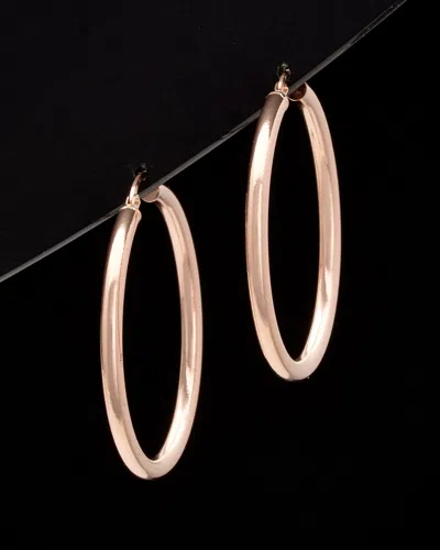 Italian Gold 14k Italian Rose Gold Hoops