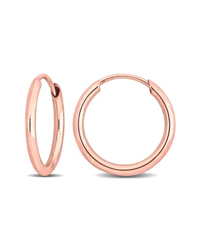 Italian Gold 14k Italian Rose Gold Hoops