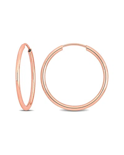 Italian Gold 14k Italian Rose Gold Hoops