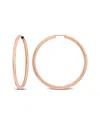 Italian Gold 14k Italian Rose Gold Hoops