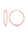 Italian Gold 14k Italian Rose Gold Hoops