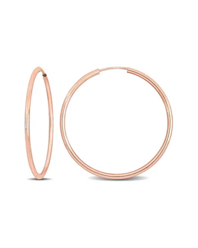 Italian Gold 14k Italian Rose Gold Hoops