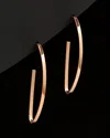 Italian Gold 14k Italian Rose Gold Open Hoops
