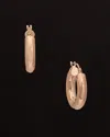 Italian Gold 14k Italian Rose Gold Polished Hoops