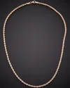 Italian Gold 14k Italian Rose Gold Rope Necklace