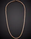 Italian Gold 14k Italian Rose Gold Rope Necklace